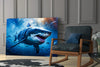 Shark Glass Wall Art by Insigneart USA