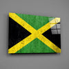 Flag of Jamaica Glass Wall Art by Insigneart USA