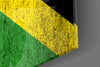 Flag of Jamaica Glass Wall Art by Insigneart USA