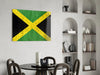 Flag of Jamaica Glass Wall Art by Insigneart USA