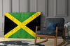 Flag of Jamaica Glass Wall Art by Insigneart USA