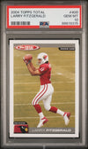 Graded 2004 Topps Total Larry Fitzgerald #400 Rookie RC Football Card PSA 10 Gem Mint