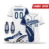 Custom White Blue Jersey and TN Shoes Combo Offer Personalized ZH-D0200101-14