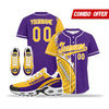 Custom Purple Yellow Jersey and TN Shoes Combo Offer Personalized ZH-D0200101-17