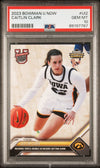 Graded 2023 Topps Bowman U Now Caitlin Clark #UI2 Rookie RC Basketball Card PSA 10 Gem Mint