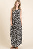 Leopard Maxi Dress with Pockets – Trendy Leopard Print Dress, Pocketed Maxi Dress, Shirred Waist Dress, Comfortable Leopard Dress, Stylish Maxi Dress, Chic Animal Print Dress, Casual Chic Maxi Dress by Stevvex