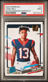 Graded 2023 Panini Donruss Tank Dell #21 Rated Rookies Portrait Rookie RC Football Card PSA 9 Mint