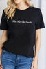 Simply Love HERE FOR THE SNACKS Graphic Cotton T-Shirt by Simply Love