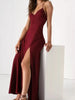 Crisscross Back Slit Maxi Dress by Wild and Free Boutique