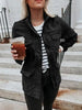 Retro Pocketed Long Sleeve Zip-Up Jacket Lightweight & Stylish Outerwear for Everyday Wear by Stevvex