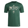 adidas Mens Size Short Sleeve Pre-Game T-Shirt Dark Green/Portland Timbers Large Tall by EasyOptionXY