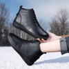Women’s Genuine Leather Soft-Soled Flat Ankle Boots by FitiqueFit
