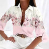 Women’s Stripe Print Long-Sleeve Blouse by FitiqueFit