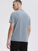 Men's Quarter Zip Short Sleeve Active T-Shirt by Simply Love