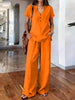 Women’s Casual Solid Color Two Piece Set by FitiqueFit
