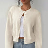 Light Ribbed Button-Up Cardigan by FitiqueFit