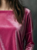 Full Size Velvet Long Sleeve T-Shirt Plus Size by Simply Love