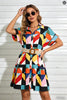 Women’s Belted Short Sleeve Midi Dress by FitiqueFit