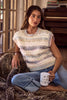 SO ME Soft Fuzzy Multi-Color Stripe Cozy Sweater Top by FitiqueFit
