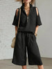 Short-Sleeve Shirt & Loose Shorts Two-Piece Set | Casual by FitiqueFit