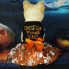 Pet Clothes Halloween Dog Cat Party Decoration Halloween Skull Black Costume by My Store