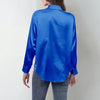 Women’s Satin Lapel Button-Down Blouse by FitiqueFit