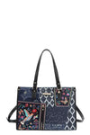 Nicole Lee USA Bosque De Amor Denim Tote Bag Carryall