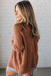 Jet Stream Mix Pattern Hollow Knit Open Front Cardigan