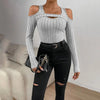 Women's Ribbed Long Sleeve Top by FitiqueFit