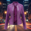 Women’s Classic Leather Jacket – Chic Streetwear Outerwear by FitiqueFit