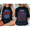 "Stars and Stripes and Human Rights" T-Shirt – America 250th Anniversary Social Justice Patriotic Graphic Tee