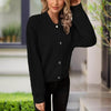 Ribbed Button-Up Knit Shacket by FitiqueFit