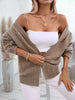 Cable Knit Open Front Hooded Cardigan by Wild and Free Boutique