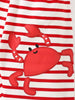 Children's Crab Graphic T-Shirt and Striped Shorts Set by Simply Love