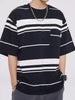 Men's Plus Size Striped Half Sleeve T-Shirt by Simply Love