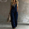 Sleeveless Loose Wide-Leg Jumpsuit with Two Pockets | 4 Colors by FitiqueFit