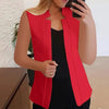 Women’s Sleeveless Stand-Collar Vest Cardigan by FitiqueFit