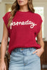 GAME DAY Round Neck Sweater Vest by Wild and Free Boutique