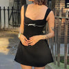 Designer-Style Bow-Tied Slim Fit Skirt for Women by FitiqueFit