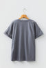 Gray Flag Pattern Sunflower Graphic Crew Neck Tee by Wild and Free Boutique