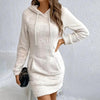 Women's Fuzzy Hoodie Dress by FitiqueFit