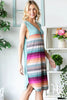Full Size Striped Sleeveless V Neck Dress For Women – Timeless Striped V Neck Dress, Sophisticated Sleeveless Dress, Classic Striped Dress, Flattering V Neck Dress, Versatile Sleeveless Dress, Chic Striped Dress, Elegant V Neck Dress by Stevvex