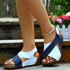 Women’s Colorblock Crossed Wedge Sandals by FitiqueFit
