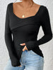 Ribbed Long Sleeve T-Shirt by Simply Love