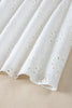 White Boho Eyelet Pattern Halter Neck Sleeveless Dress