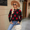 Knitted Jacquard Crew-neck Pullover Long-sleeve Knitwear Sweater by My Store