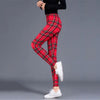 Women’s Plaid Yoga Leggings – Mid Waist Push-Up Pants by FitiqueFit