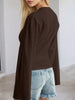 Full Size Long Sleeve Fitted T-Shirt Plus Size by Simply Love