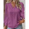 Women’s Lace-Trim V-Neck Blouse by FitiqueFit