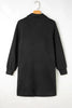Classic Textured Zip Mini Dress Trendy Long Sleeve Dress for Women Modern Dress by Stevvex
